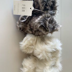 Restoration Hardware Baby booties and hat